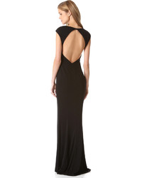 schwarzes Maxikleid von Rachel Zoe