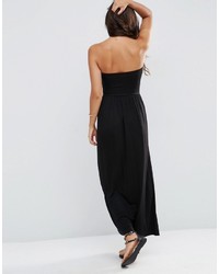 schwarzes Maxikleid von Asos