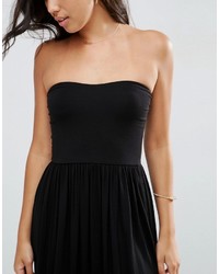 schwarzes Maxikleid von Asos