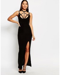 schwarzes Maxikleid von Club L