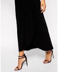 schwarzes Maxikleid von Asos