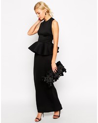 schwarzes Maxikleid von Asos