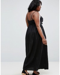 schwarzes Maxikleid von Asos