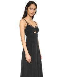 schwarzes Maxikleid von L'Agence