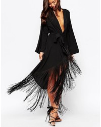 schwarzes Maxikleid von Asos