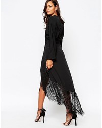 schwarzes Maxikleid von Asos