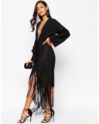 schwarzes Maxikleid von Asos