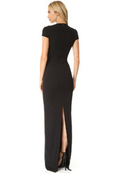 schwarzes Maxikleid von SOLACE London