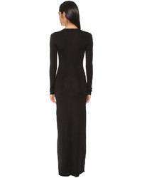 schwarzes Maxikleid von Rachel Zoe