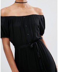 schwarzes Maxikleid von Asos