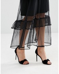 schwarzes Maxikleid von Asos