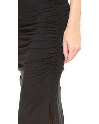 schwarzes Maxikleid von Three Dots