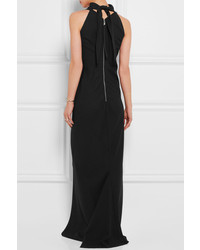 schwarzes Maxikleid von Rick Owens