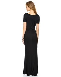 schwarzes Maxikleid von Three Dots