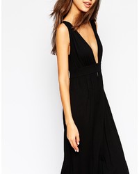 schwarzes Maxikleid von Asos