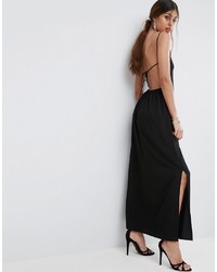 schwarzes Maxikleid von Asos