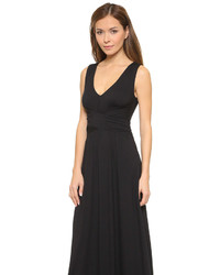 schwarzes Maxikleid von Three Dots