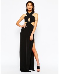 schwarzes Maxikleid von SOLACE London