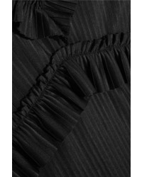 schwarzes Midikleid aus Satin von Givenchy