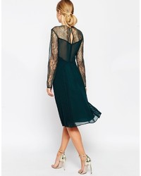 schwarzes Midikleid aus Spitze von Asos