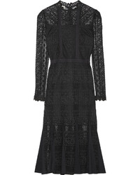 schwarzes Midikleid aus Spitze von Temperley London