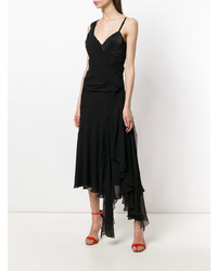 schwarzes Midikleid von Ermanno Scervino