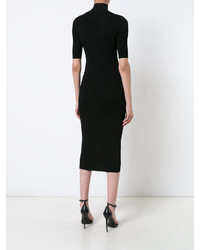 schwarzes Midikleid von Cushnie et Ochs