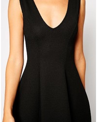 schwarzes Midikleid von Asos