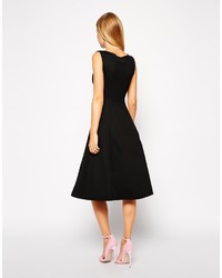 schwarzes Midikleid von Asos