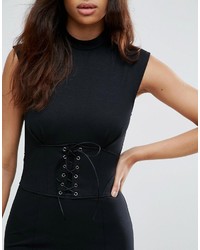 schwarzes Midikleid von Asos