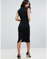 schwarzes Midikleid von Asos