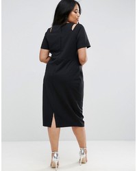 schwarzes Midikleid von Asos