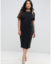 schwarzes Midikleid von Asos