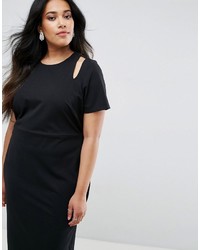 schwarzes Midikleid von Asos