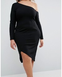 schwarzes Midikleid von Asos