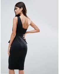 schwarzes Midikleid von Asos