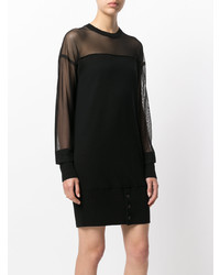 schwarzes Midikleid von McQ Alexander McQueen