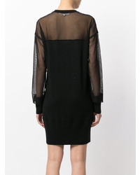 schwarzes Midikleid von McQ Alexander McQueen