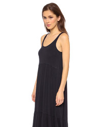 schwarzes Midikleid von DKNY