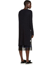 schwarzes Mohair Kleid von Cédric Charlier