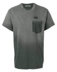 schwarzes T-Shirt mit einem Rundhalsausschnitt mit Farbverlauf von Billy Los Angeles