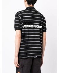 schwarzes Polohemd von AAPE BY A BATHING APE