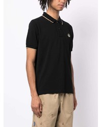 schwarzes Polohemd von AAPE BY A BATHING APE