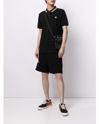 schwarzes Polohemd von AAPE BY A BATHING APE