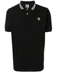 schwarzes Polohemd von AAPE BY A BATHING APE