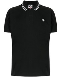 schwarzes Polohemd von AAPE BY A BATHING APE