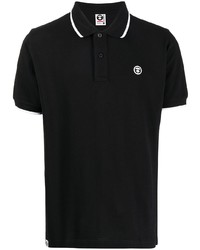 schwarzes Polohemd von AAPE BY A BATHING APE