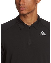 schwarzes Polohemd von adidas