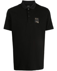 schwarzes Polohemd von Armani Exchange