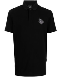 schwarzes Polohemd von Armani Exchange